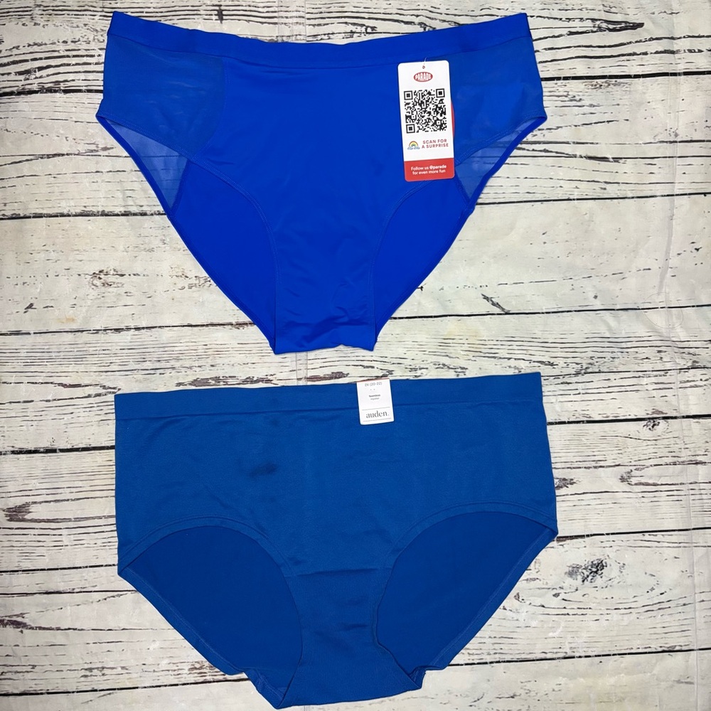 Auden and parade Women's Blue Panties bundle 2xl